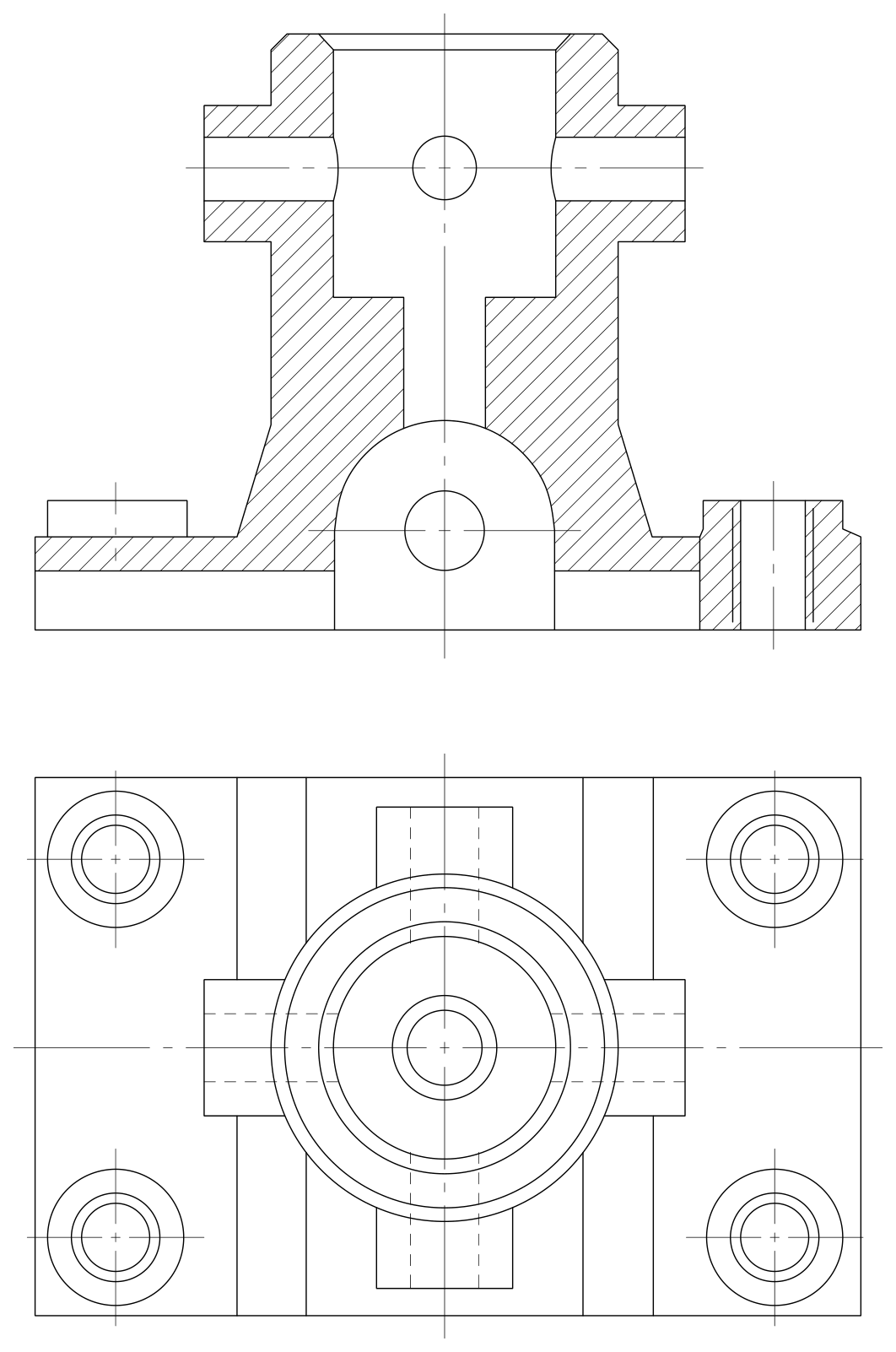 Actual native QCAD reconstruction of drawing 01