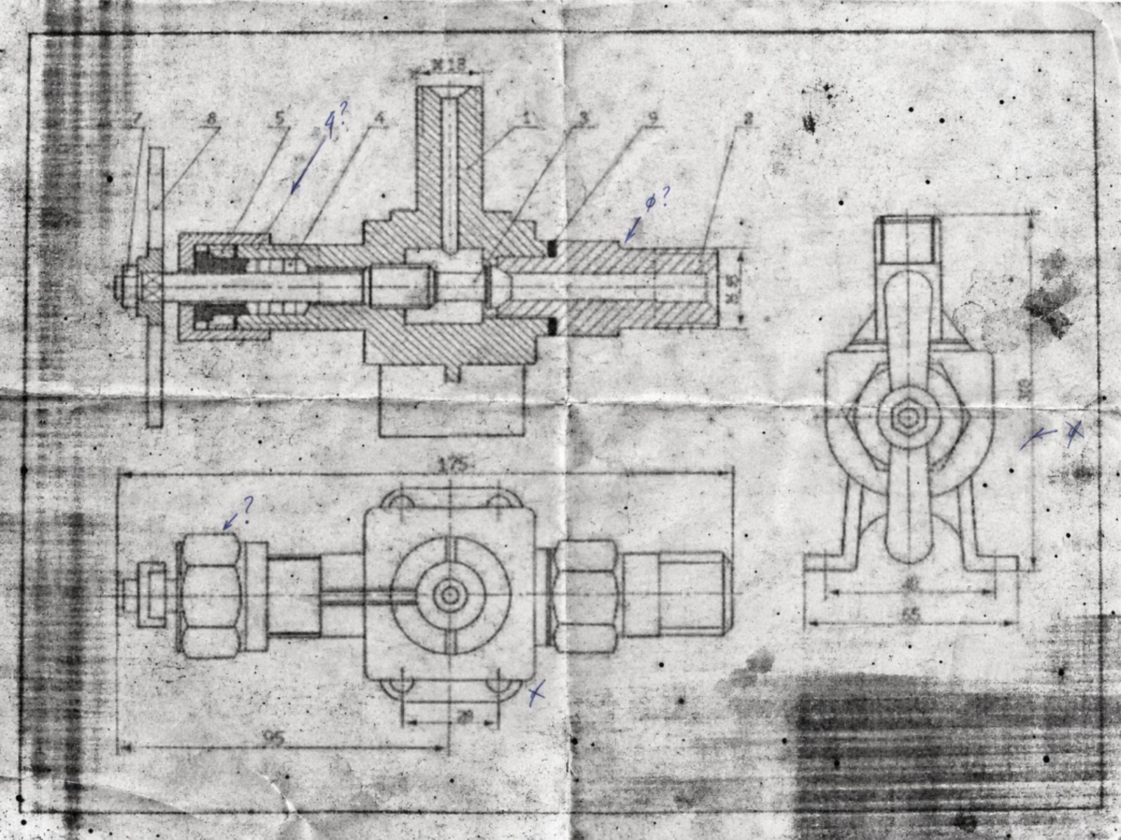 Original degraded scan for drawing 05